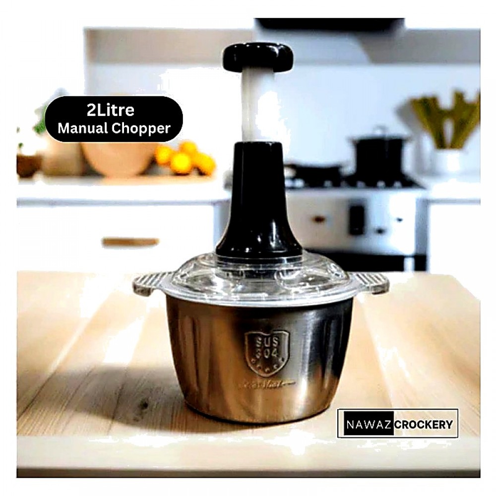 2 Litre Stainless Steel Manual Food Chopper