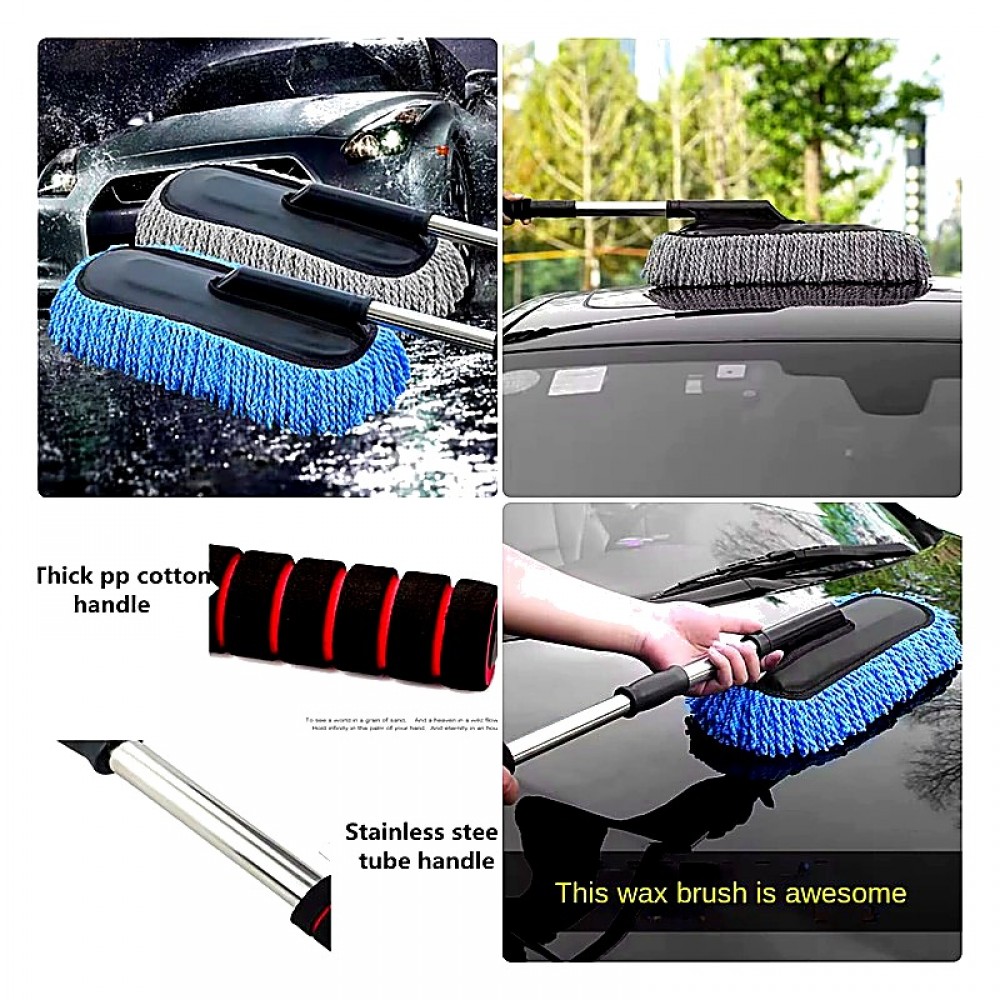 Microfiber Car Wash Brush with Extendable Handle