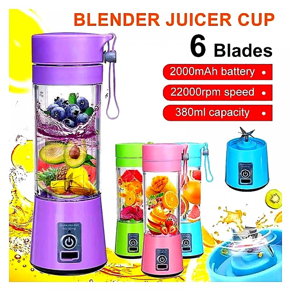 Portable USB Blender Juicer Cup 380ml