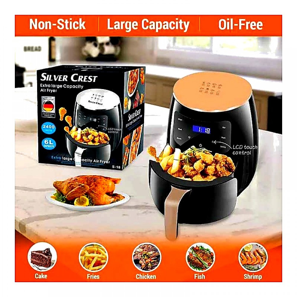 Silver Crest 6L Air Fryer 2400W LCD Touch