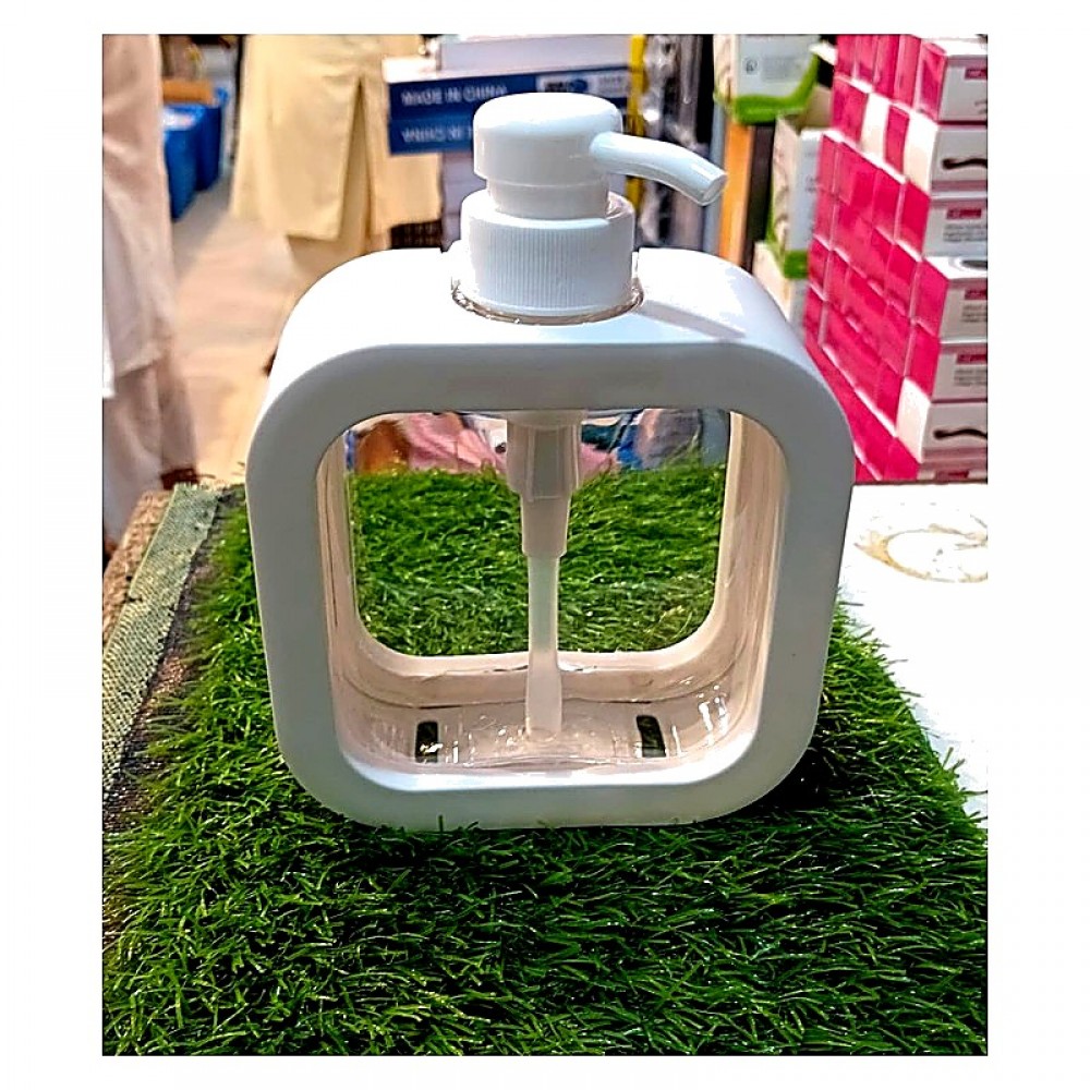 Square Clear Pump Soap Dispenser