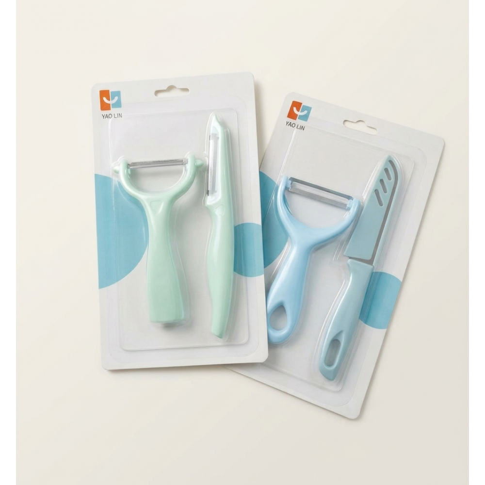 Kitchen Peeler & Matching Paring Knife Set