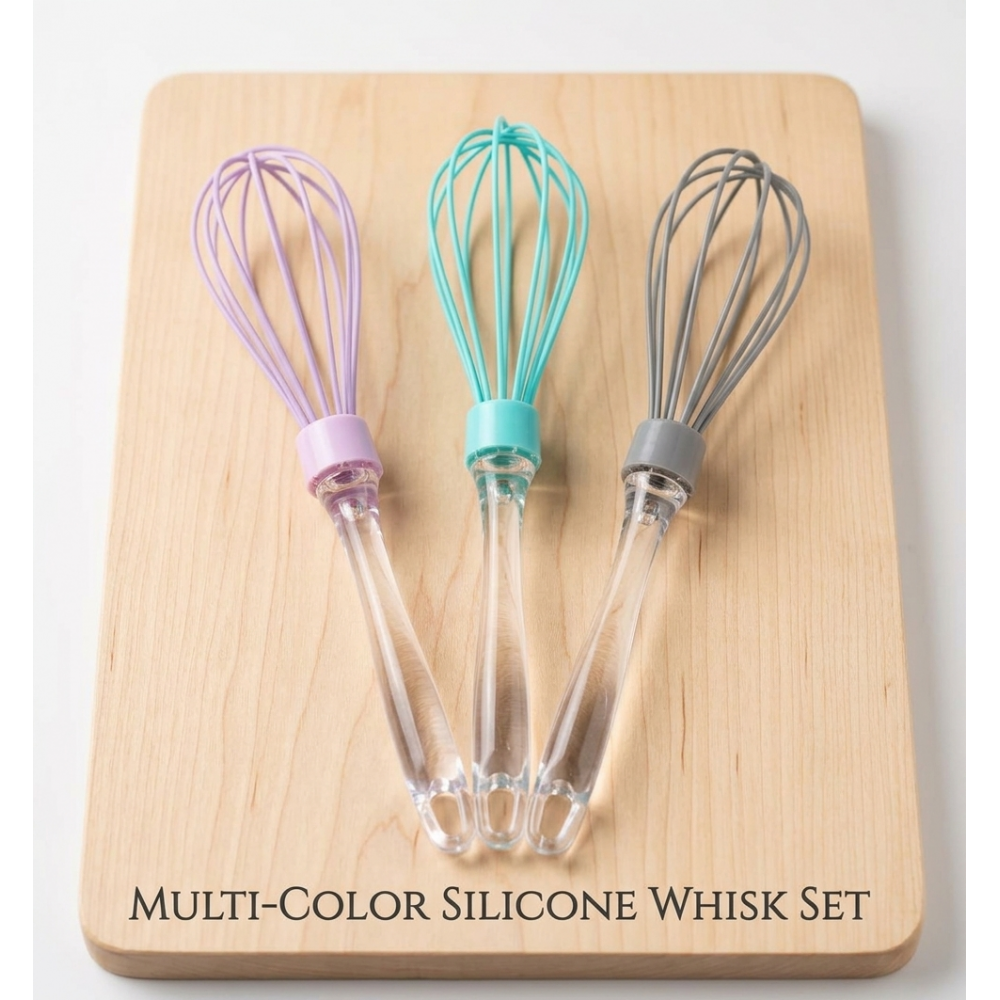 Multi-color Silicon whisk set
